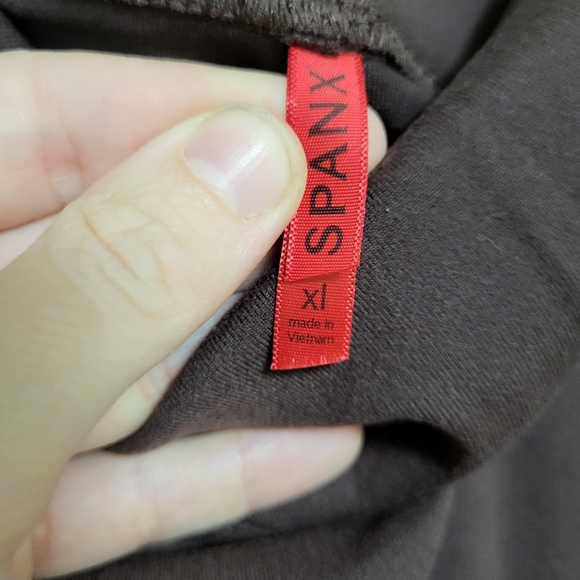 Spanx Boulevard Brown High Rise Stretch Pull On Ankle Riding Leggings XL - Picture 5 of 6